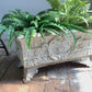 19th Century Large White French Cast Iron Jardiniere