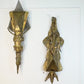 Francois Melin Brutalist Wall Light Sculptures