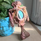 18th Century Painted Wooden Monstrance Mirror