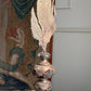 Wood and Gesso Altar Vase in Rose Silver 18th Century Italian