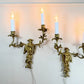 Pair of Mid Century Chinoiserie Figure Wall Lights