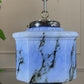 1920s German Art Deco Blue Glass Ceiling Pendant Light