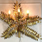 Gold Italian Laurel Leaf Wall Light 1950's
