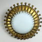 Vintage Gold Spanish Brutalist Nail Sunburst Light