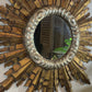 1940's Italian Wooden Gold Sunburst Mirror