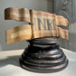 19th Century Hand Carved Wooden INRI Religious Sign