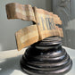 19th Century Hand Carved Wooden INRI Religious Sign