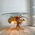 A Sergio Terzani Illuminated Gold Palm Leaf Table 1970&