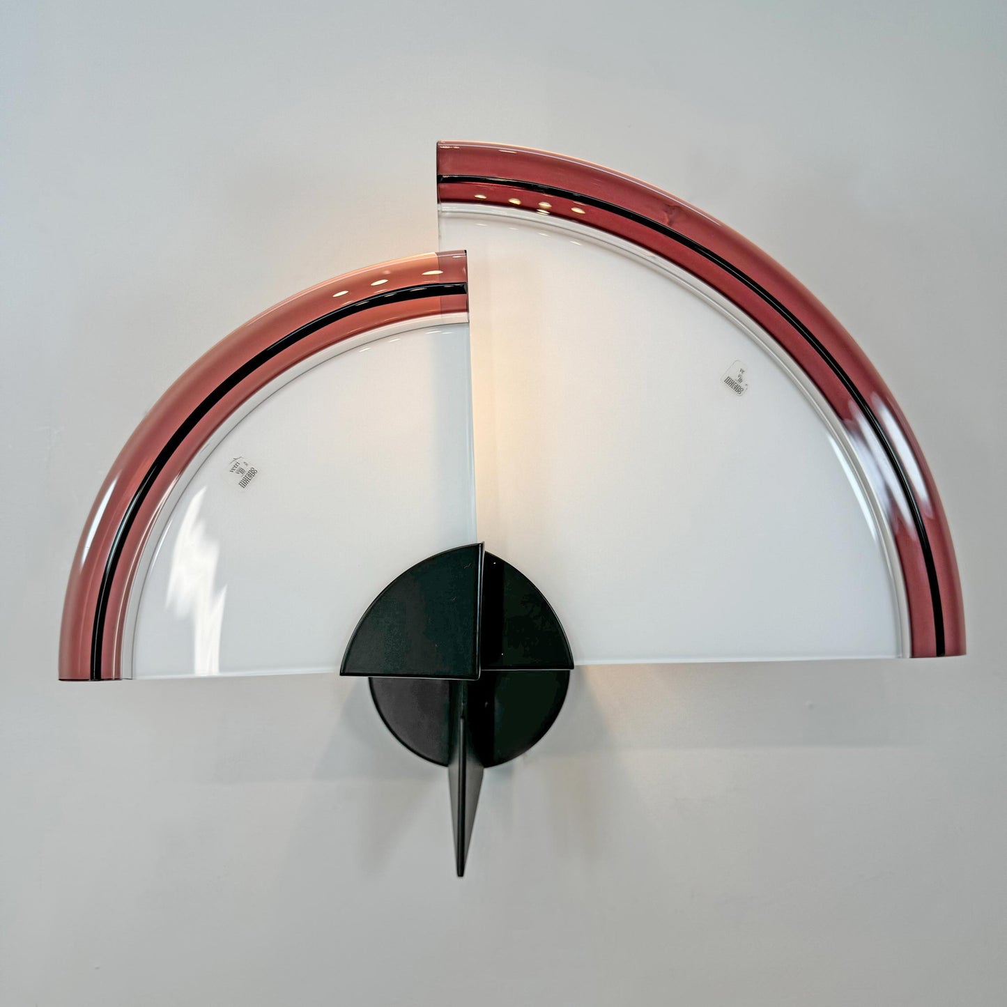 Large Vetri Murano Glass Uchiwa Wall Light