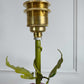 Salvadori Pansy Flowers and Leaves Table Lamp Italy 1960's