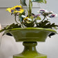 Salvadori Pansy Flowers and Leaves Table Lamp Italy 1960's