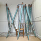 Rare Set Of Ten 19th Century Painted Organ Facade Pipes