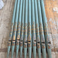 Rare Set Of Ten 19th Century Painted Organ Facade Pipes
