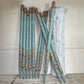 Rare Set Of Ten 19th Century Painted Organ Facade Pipes
