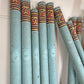 Rare Set Of Ten 19th Century Painted Organ Facade Pipes