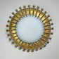 Vintage Gold Spanish Brutalist Nail Sunburst Light
