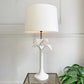 Tommaso Barbi White Palm Tree Ceramic Table Lamp