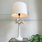 Tommaso Barbi White Palm Tree Ceramic Table Lamp