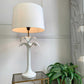 Tommaso Barbi White Palm Tree Ceramic Table Lamp