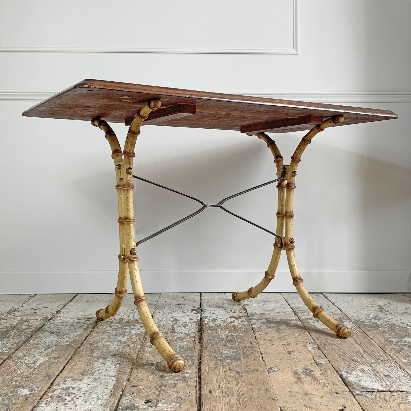 English Faux Bamboo Table 20th Century