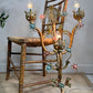 Large Italian Gilt Iron Decorative Floral Wall Light 1950's