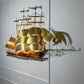 Large Ship Wall Light By Daniel D'haeseleer 1970’s