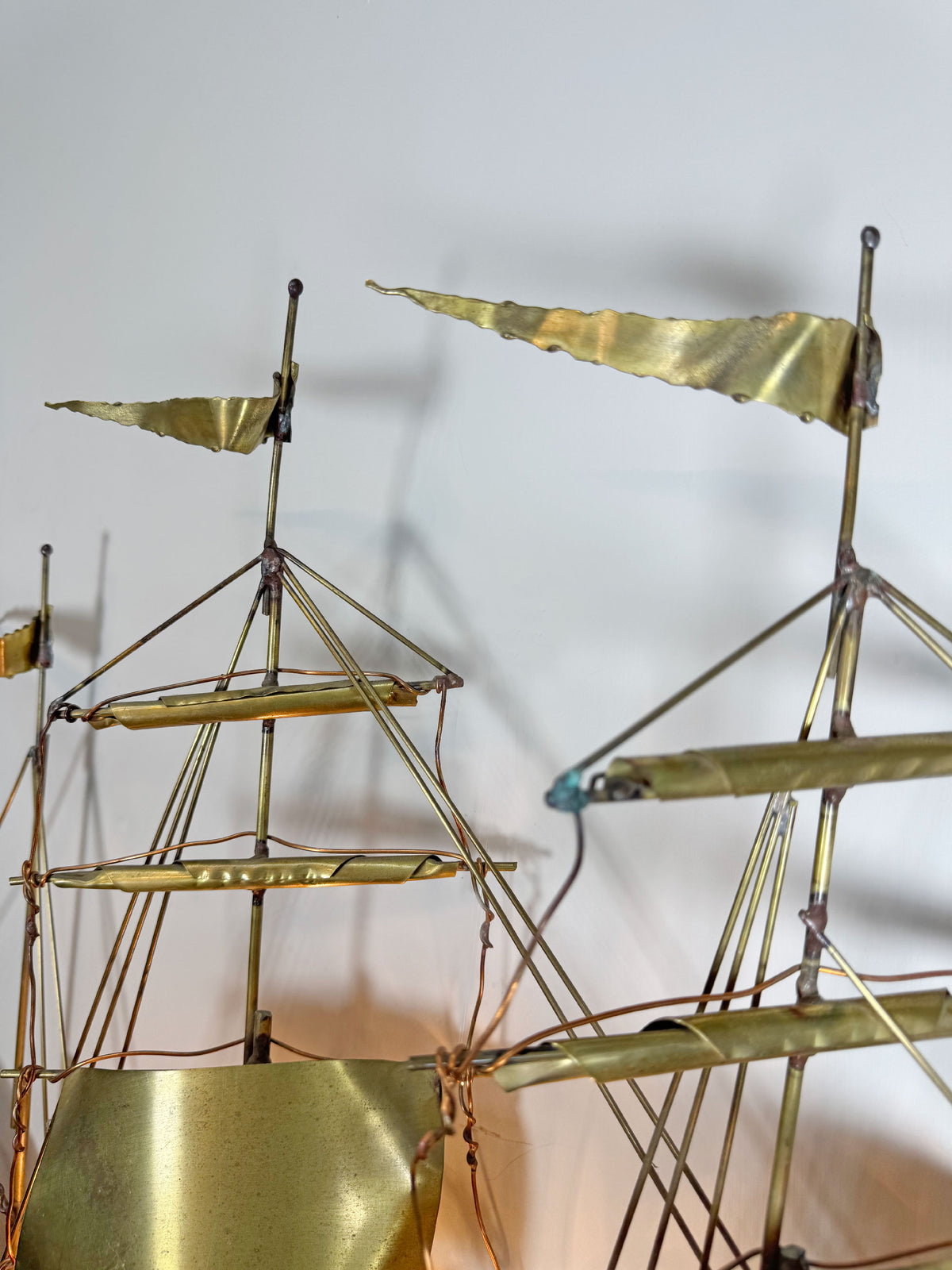 Large Ship Wall Light By Daniel D'haeseleer 1970’s