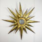 Hand-Forged 1950s Mid-Century Brutalist Sunburst Ceiling Light