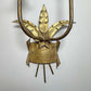 Pair of 1950's Ferro Art Gilt Iron Spanish Wall Lights