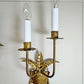 Pair of 1950's Ferro Art Gilt Iron Spanish Wall Lights
