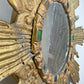 Large Gilt Lead Sunburst Mirror by Irena Jaworska