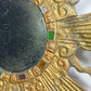 Large Gilt Lead Sunburst Mirror by Irena Jaworska