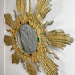 Large Gilt Lead Sunburst Mirror by Irena Jaworska