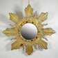 Large Gilt Lead Sunburst Mirror by Irena Jaworska
