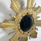 Large Gilt Lead Sunburst Mirror by Irena Jaworska