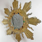 Large Gilt Lead Sunburst Mirror by Irena Jaworska